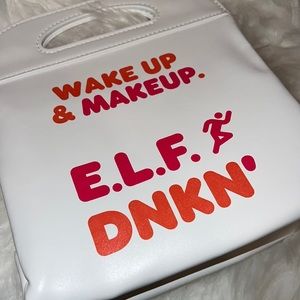 elf x dunkin makeup bag
